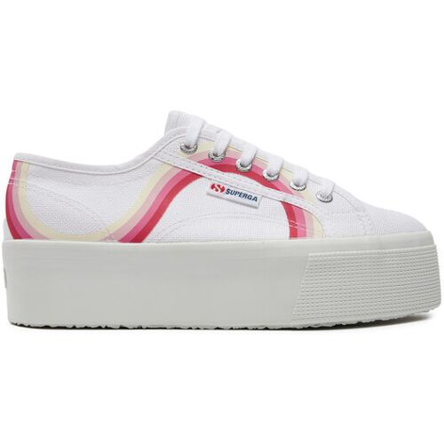 Superga Sneakers aus Stoff Round Stripes 2790 S4128TW Weiß 40 female