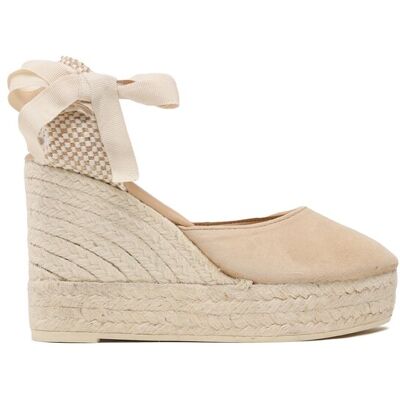 Manebi Espadrilles Soft Suede Wedge Espadrilles M 1.1 WV Beige 38 female Manebi Espadrilles Soft Suede Wedge Espadrilles M 1.1 WV Beige 38 female