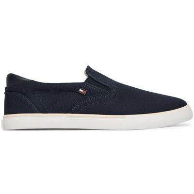 Tommy Hilfiger Sneakers aus Stoff Th Low Profile Slip On FW0FW09103 Dunkelblau 37 female Tommy Hilfiger Sneakers aus Stoff Th Low Profile Slip On FW0FW09103 Dunkelblau 37 female