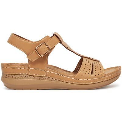 Clara Barson Sandalen WYL05010-18 Beige 38 female Clara Barson Sandalen WYL05010-18 Beige 38 female