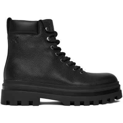 Calvin Klein Jeans Schnürschuhe Lugged Hiking Lace Up Lth YM0YM01336 Schwarz 45 male Calvin Klein Jeans Schnürschuhe Lugged Hiking Lace Up Lth YM0YM01336 Schwarz 45 male
