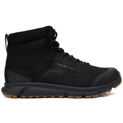 Tommy Hilfiger Schnürschuhe Outdoor Runner Hi Wpm FM0FM05575 Schwarz 46 male Tommy Hilfiger Schnürschuhe Outdoor Runner Hi Wpm FM0FM05575 Schwarz 46 male