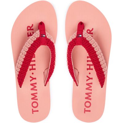 Tommy Hilfiger Zehentrenner CROCHET SUMMER SANDA FW0FW09417 Rosa 35 female Tommy Hilfiger Zehentrenner CROCHET SUMMER SANDA FW0FW09417 Rosa 35 female