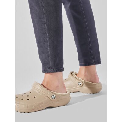 Crocs Pantoletten Crocs Classic Lined Clog 203591 Beige 36_5 unisex Crocs Pantoletten Crocs Classic Lined Clog 203591 Beige 36_5 unisex