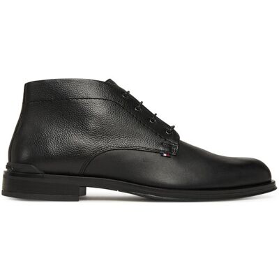 Tommy Hilfiger Schnürschuhe Corporate Hilfiger Lth Boot FM0FM05697 Schwarz 41 male Tommy Hilfiger Schnürschuhe Corporate Hilfiger Lth Boot FM0FM05697 Schwarz 41 male