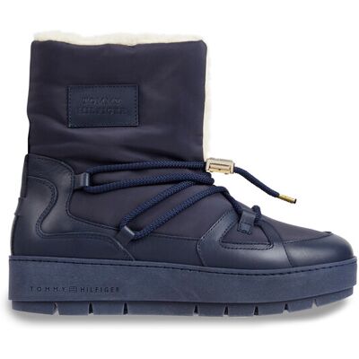 Tommy Hilfiger Schneeschuhe Tommy Essential Snowboot FW0FW07504 Blau 37 female Tommy Hilfiger Schneeschuhe Tommy Essential Snowboot FW0FW07504 Blau 37 female