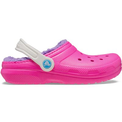 Crocs Pantoletten Classic Lined Clog Kids 207010 Rosa 33_5 female Crocs Pantoletten Classic Lined Clog Kids 207010 Rosa 33_5 female