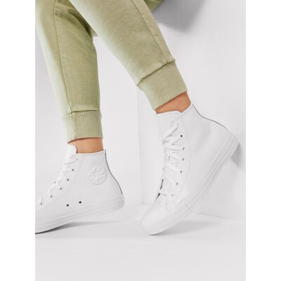Converse Sneakers aus Stoff Ct A/S Lthr Hi 1T406 Weiß 46 unisex Converse Sneakers aus Stoff Ct A/S Lthr Hi 1T406 Weiß 46 unisex