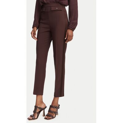 Elisabetta Franchi Stoffhose PA-185-62E2-V270 Dunkelbraun Slim Fit 42 female Elisabetta Franchi Stoffhose PA-185-62E2-V270 Dunkelbraun Slim Fit 42 female
