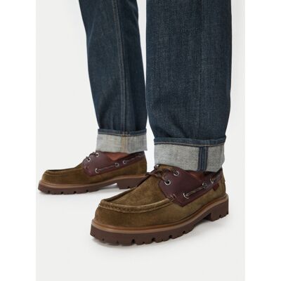 Clarks Slipper Cleyhill Boat 26186180 Grün 42_1_2 male Clarks Slipper Cleyhill Boat 26186180 Grün 42_1_2 male