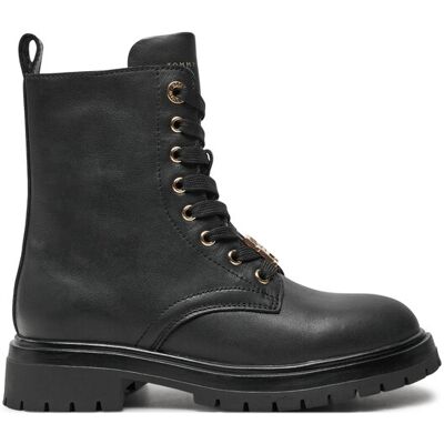 Tommy Hilfiger Schnürstiefeletten Lace Up Bootie T3A5-33568-0092 M Schwarz 34 female Tommy Hilfiger Schnürstiefeletten Lace Up Bootie T3A5-33568-0092 M Schwarz 34 female