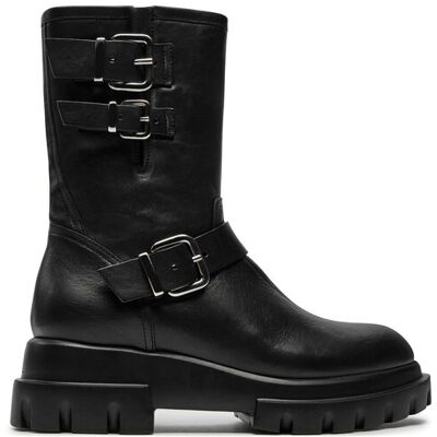 AGL Stiefeletten Chunky Biker D756589PGKD0711013 Schwarz 35 female AGL Stiefeletten Chunky Biker D756589PGKD0711013 Schwarz 35 female