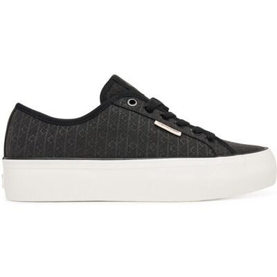 Calvin Klein Sneakers Vulc Flatf Laceup Jaq Aop HW0HW03265 Schwarz 35 female Calvin Klein Sneakers Vulc Flatf Laceup Jaq Aop HW0HW03265 Schwarz 35 female