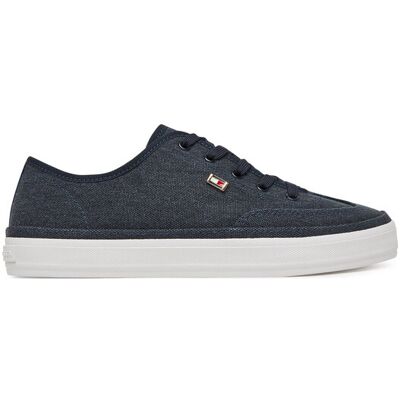 Tommy Hilfiger Sneakers Washed Canvas Vulc Sneaker FW0FW08894 Dunkelblau 41 female Tommy Hilfiger Sneakers Washed Canvas Vulc Sneaker FW0FW08894 Dunkelblau 41 female