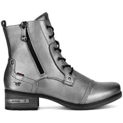 Mustang Schnürschuhe 1229-513 Silberfarben 39 female Mustang Schnürschuhe 1229-513 Silberfarben 39 female