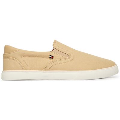Tommy Hilfiger Sneakers aus Stoff Th Low Profile Slip On FW0FW09103 Beige 39 female Tommy Hilfiger Sneakers aus Stoff Th Low Profile Slip On FW0FW09103 Beige 39 female