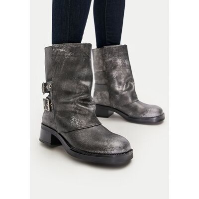 Steve Madden Bonfire SM11003415 Silber - Stiefeletten Steve Madden Bonfire SM11003415 Silber - Stiefeletten