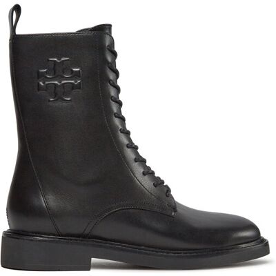 Tory Burch Stiefeletten Double T Combat Boot 154336 Schwarz 35_5 female Tory Burch Stiefeletten Double T Combat Boot 154336 Schwarz 35_5 female