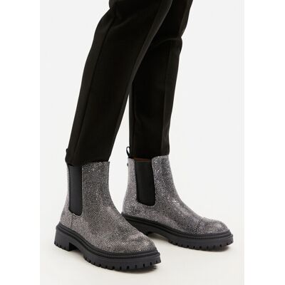 Steve Madden Klassische Stiefeletten Moonlit SM11003468 Silberfarben 36 female Steve Madden Klassische Stiefeletten Moonlit SM11003468 Silberfarben 36 female