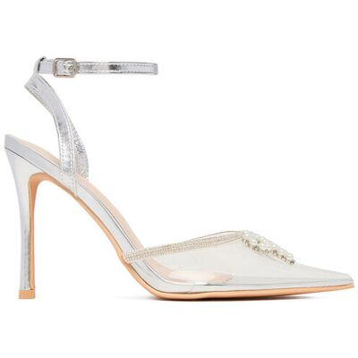 DeeZee High Heels LIA SILVER RU Transparent 41 female DeeZee High Heels LIA SILVER RU Transparent 41 female