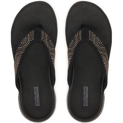 Skechers Zehentrenner 140184/BBK Schwarz 39 female Skechers Zehentrenner 140184/BBK Schwarz 39 female