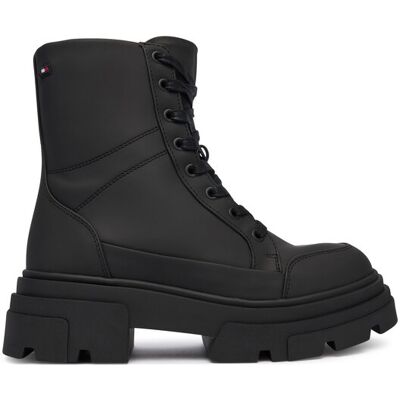 Tommy Hilfiger Schnürschuhe Tommytech Water Repellent Laceup FW0FW09161 Schwarz 36 female Tommy Hilfiger Schnürschuhe Tommytech Water Repellent Laceup FW0FW09161 Schwarz 36 female