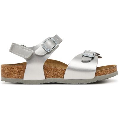 Birkenstock Sandalen Rio As Flowers 1031702 S Silberfarben 28 female Birkenstock Sandalen Rio As Flowers 1031702 S Silberfarben 28 female