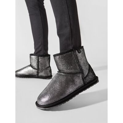 EMU Australia Schneeschuhe Wallaby Mini Metallic Teens T12358 Schwarz 37 female EMU Australia Schneeschuhe Wallaby Mini Metallic Teens T12358 Schwarz 37 female