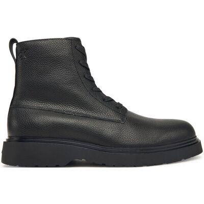Calvin Klein Schnürschuhe Combat Ess Lace Up Zip Boot Lth YM0YM01373 Schwarz 46 male Calvin Klein Schnürschuhe Combat Ess Lace Up Zip Boot Lth YM0YM01373 Schwarz 46 male