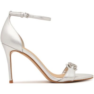 Guess Sandalen FLJKBB LEL03 Silberfarben 39 female Guess Sandalen FLJKBB LEL03 Silberfarben 39 female