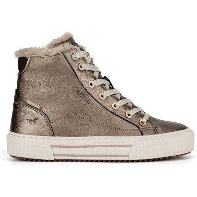 Mustang Schnürschuhe 1442-602 Silberfarben 40 female Mustang Schnürschuhe 1442-602 Silberfarben 40 female