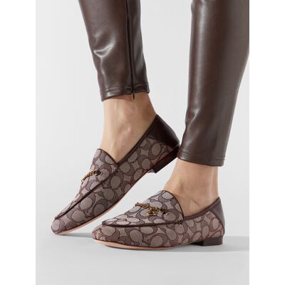 Coach Slipper Hanna Textured Jacq CC888 Braun 35_5 female Coach Slipper Hanna Textured Jacq CC888 Braun 35_5 female