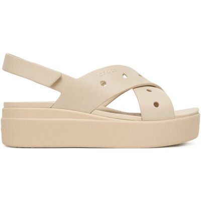 Crocs Sandalen Brooklyn 4U Cross Strap Sandal 212254 Beige 38_39 female Crocs Sandalen Brooklyn 4U Cross Strap Sandal 212254 Beige 38_39 female