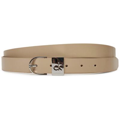 Calvin Klein Damengürtel Ck Loop Rnd Buckle 2.5_Smooth K60K612936 Beige 120 female Calvin Klein Damengürtel Ck Loop Rnd Buckle 2.5_Smooth K60K612936 Beige 120 female