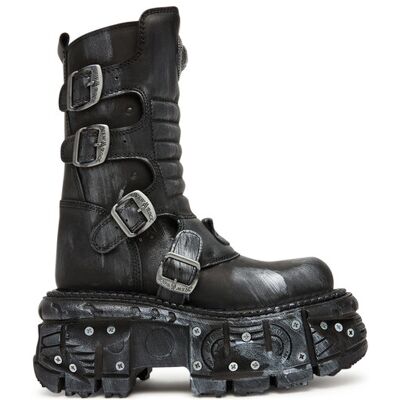 NEW ROCK Stiefeletten M-373SC-C1 Grau 43 unisex NEW ROCK Stiefeletten M-373SC-C1 Grau 43 unisex
