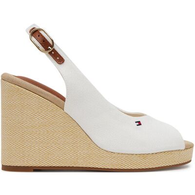 Tommy Hilfiger Espadrilles Flag High Wedge Espad Slingback FW0FW08597 Weiß 40 female Tommy Hilfiger Espadrilles Flag High Wedge Espad Slingback FW0FW08597 Weiß 40 female