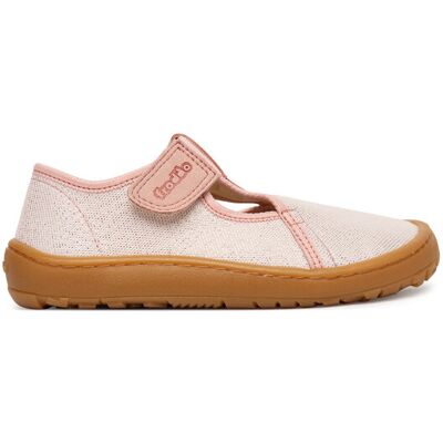 Froddo Hausschuhe Barefoot Canvas T-Bar G1700439-2 S Rosa 26 female Froddo Hausschuhe Barefoot Canvas T-Bar G1700439-2 S Rosa 26 female