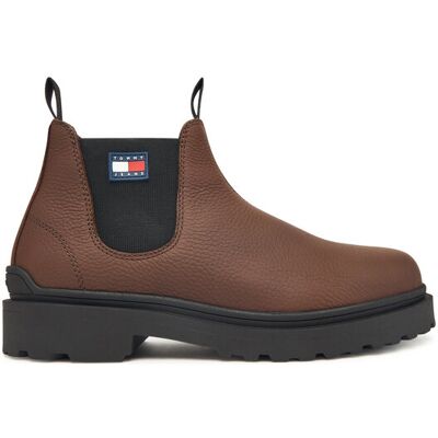Tommy Jeans Klassische Stiefeletten Tjm Chelsea Leather Wl EM0EM01670 Braun 44 male Tommy Jeans Klassische Stiefeletten Tjm Chelsea Leather Wl EM0EM01670 Braun 44 male