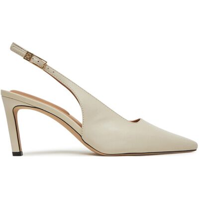 Tommy Hilfiger High Heels Squared Toe FW0FW08636 Beige 39 female Tommy Hilfiger High Heels Squared Toe FW0FW08636 Beige 39 female