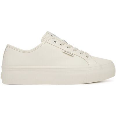 Calvin Klein Sneakers Vulc Flatf Lace Up Lth YW0YW01932 Weiß 39 female Calvin Klein Sneakers Vulc Flatf Lace Up Lth YW0YW01932 Weiß 39 female