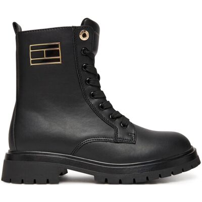 Tommy Hilfiger Schnürstiefeletten T3A5-34015-1355999 Schwarz 35 male Tommy Hilfiger Schnürstiefeletten T3A5-34015-1355999 Schwarz 35 male