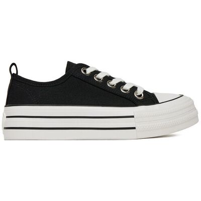 DeeZee Sneakers aus Stoff AM25234-D Schwarz 39 female DeeZee Sneakers aus Stoff AM25234-D Schwarz 39 female