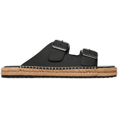 Tommy Hilfiger Espadrilles Flex Jutte Hilfiger Lth Sandal FM0FM05646 Schwarz 41 male Tommy Hilfiger Espadrilles Flex Jutte Hilfiger Lth Sandal FM0FM05646 Schwarz 41 male