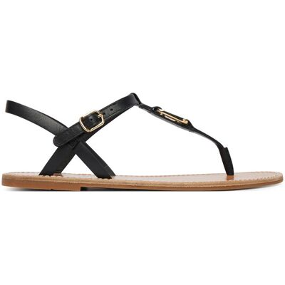 Tommy Hilfiger Sandalen Leather Thong Sandal FW0FW09127 Schwarz 36 female Tommy Hilfiger Sandalen Leather Thong Sandal FW0FW09127 Schwarz 36 female