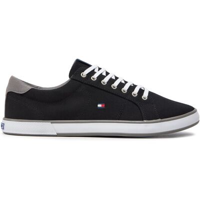 Tommy Hilfiger Sneakers aus Stoff Harlow 1D FM0FM00596 Schwarz 41 male Tommy Hilfiger Sneakers aus Stoff Harlow 1D FM0FM00596 Schwarz 41 male