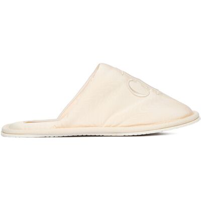 Calvin Klein Jeans Hausschuhe Slipper Satin Moire YW0YW02053 Écru 41 female Calvin Klein Jeans Hausschuhe Slipper Satin Moire YW0YW02053 Écru 41 female