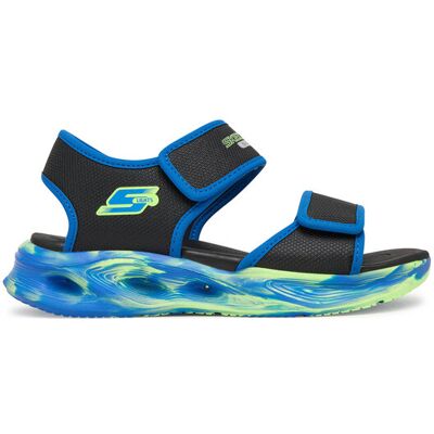 Skechers Sandalen S-Lights: Sola Glow Sandal - Fusion Brights 407032L/BKBL Schwarz 35 male Skechers Sandalen S-Lights: Sola Glow Sandal - Fusion Brights 407032L/BKBL Schwarz 35 male