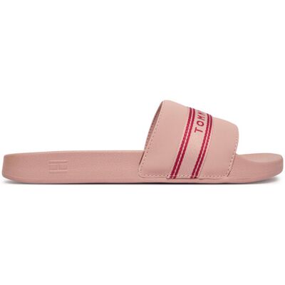 Tommy Hilfiger Pantoletten Logo Tape Webbing FW0FW09359 Rosa 37 female Tommy Hilfiger Pantoletten Logo Tape Webbing FW0FW09359 Rosa 37 female