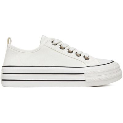 DeeZee Sneakers aus Stoff AM25234-D Weiß 37 female DeeZee Sneakers aus Stoff AM25234-D Weiß 37 female