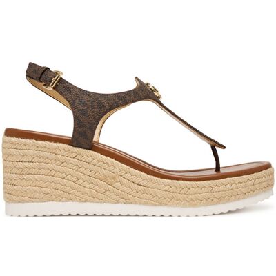MICHAEL Michael Kors Espadrilles Val Thong Wedge 40S6VAMS1B Braun 38 female MICHAEL Michael Kors Espadrilles Val Thong Wedge 40S6VAMS1B Braun 38 female